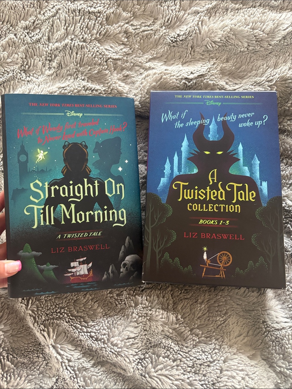 Disney 'A Twisted Tale' Boxed Set 1-3, Straight on Till Morning Hardcover Book